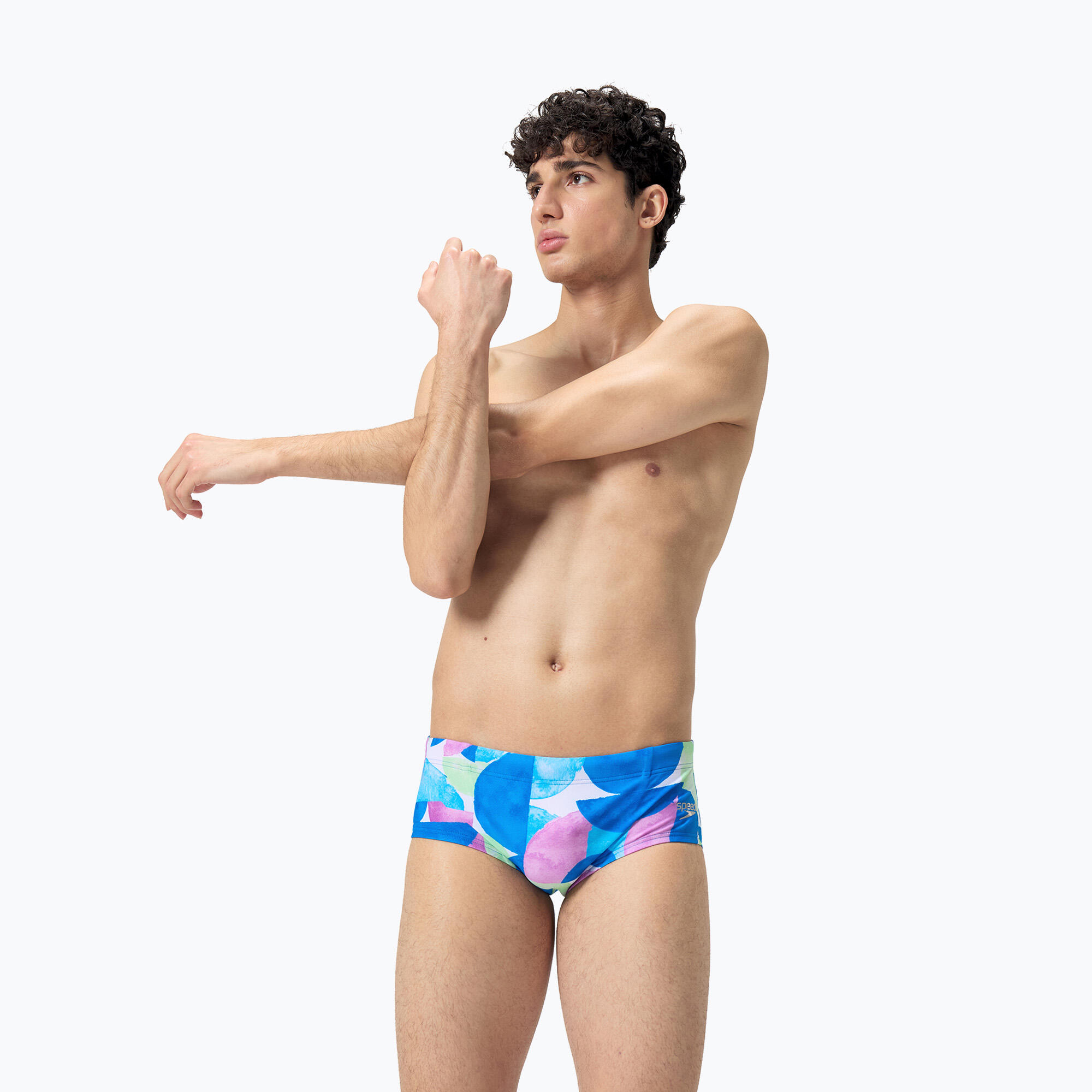 Slip de bain Speedo Allover Training Club 13,5 cm pour homme 1/5