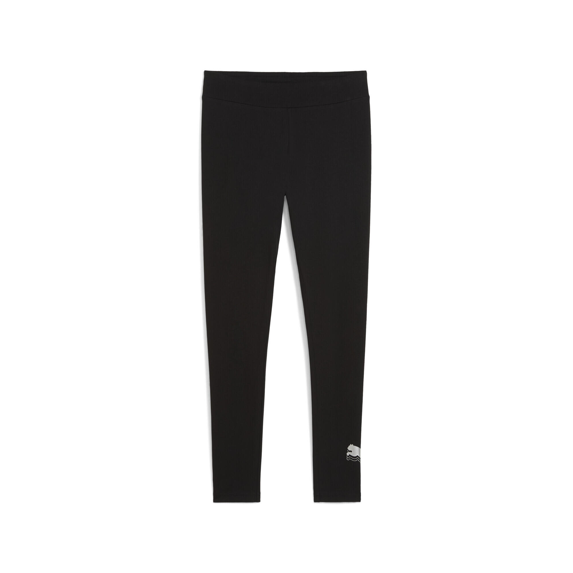 PUMA ESS METALLIC Legging voor dames PUMA Black Metallic Silver