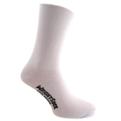 Wrightsock coolmesh crew - wit - dubbellaags anti-blaar sokken