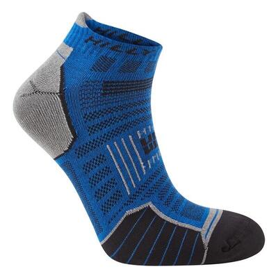 Hilly twinskin socklet - paars/blauw - dubbellaags anti-blaar sokken