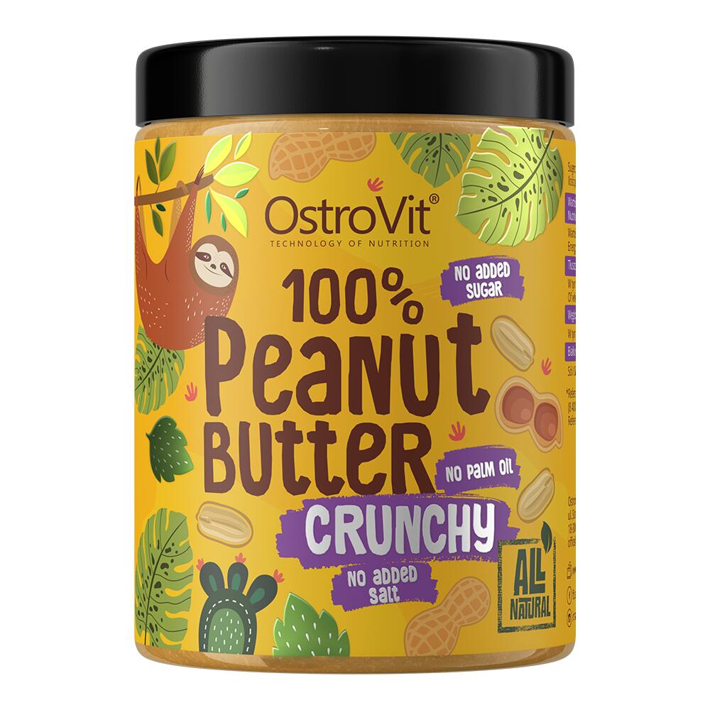 OSTROVIT OstroVit 100% Peanut Butter (1000g) Crunchy - Alimenti funzionali