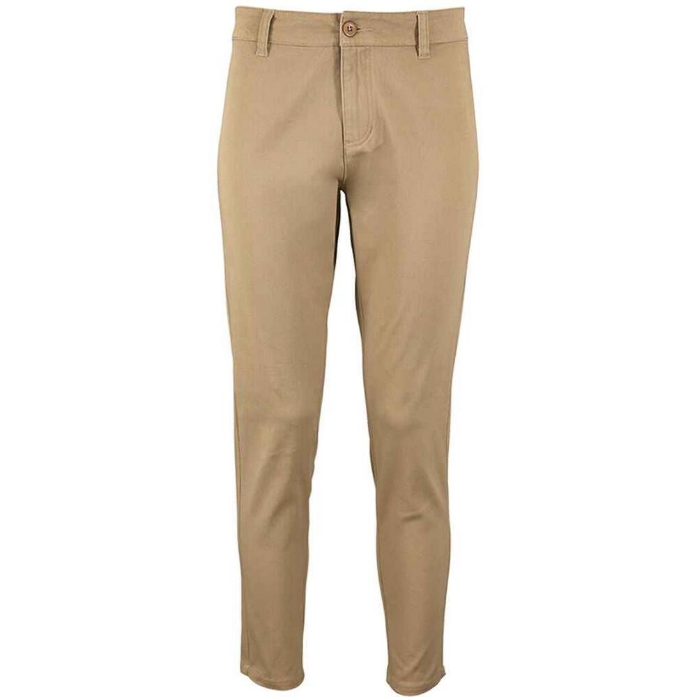 Womens/Ladies Jules 7/8 Chinos (Chestnut)
