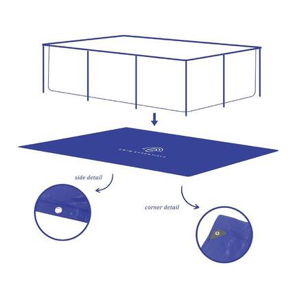 Swim Essentials Pool Bodenplane dunkelblau elegance, 260 x 160cm
