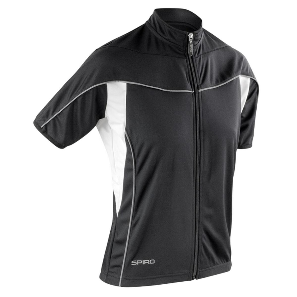 Spiro - Maillot Bikewear Femme (noir / Blanc) - T-shirt Manches Courtes - Blanc|multicolore|noir - 36 Xs - Decathlon