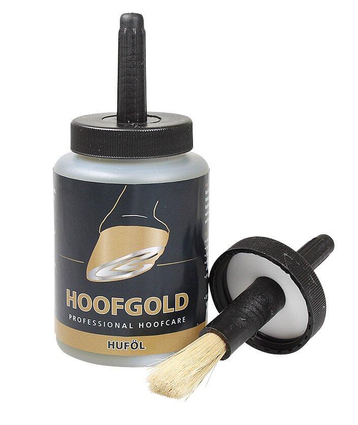 HOOFGOLD Olio per zoccoli professionale con pennello integrato rigenera le pareti 500ml