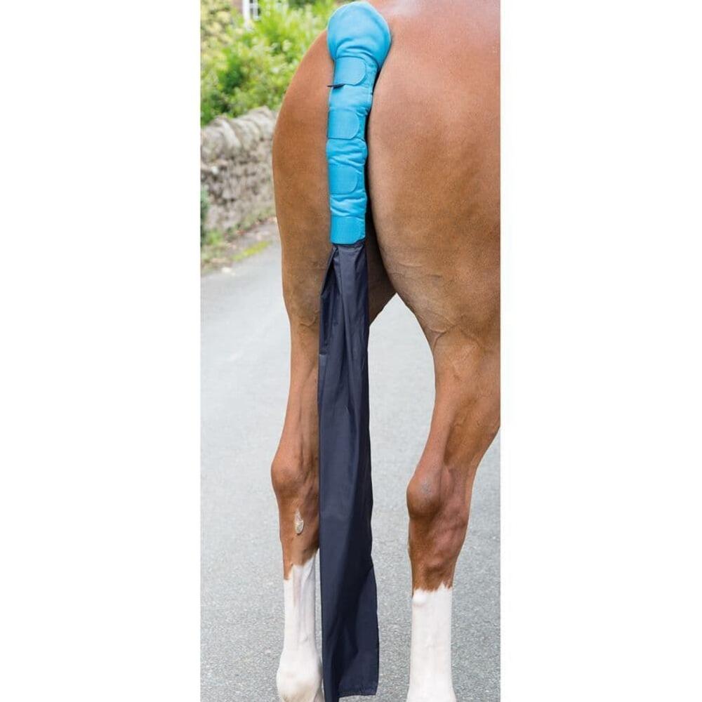 Protègequeue Avec Sac Pour Chevaux (Bleu Vif) 4/4