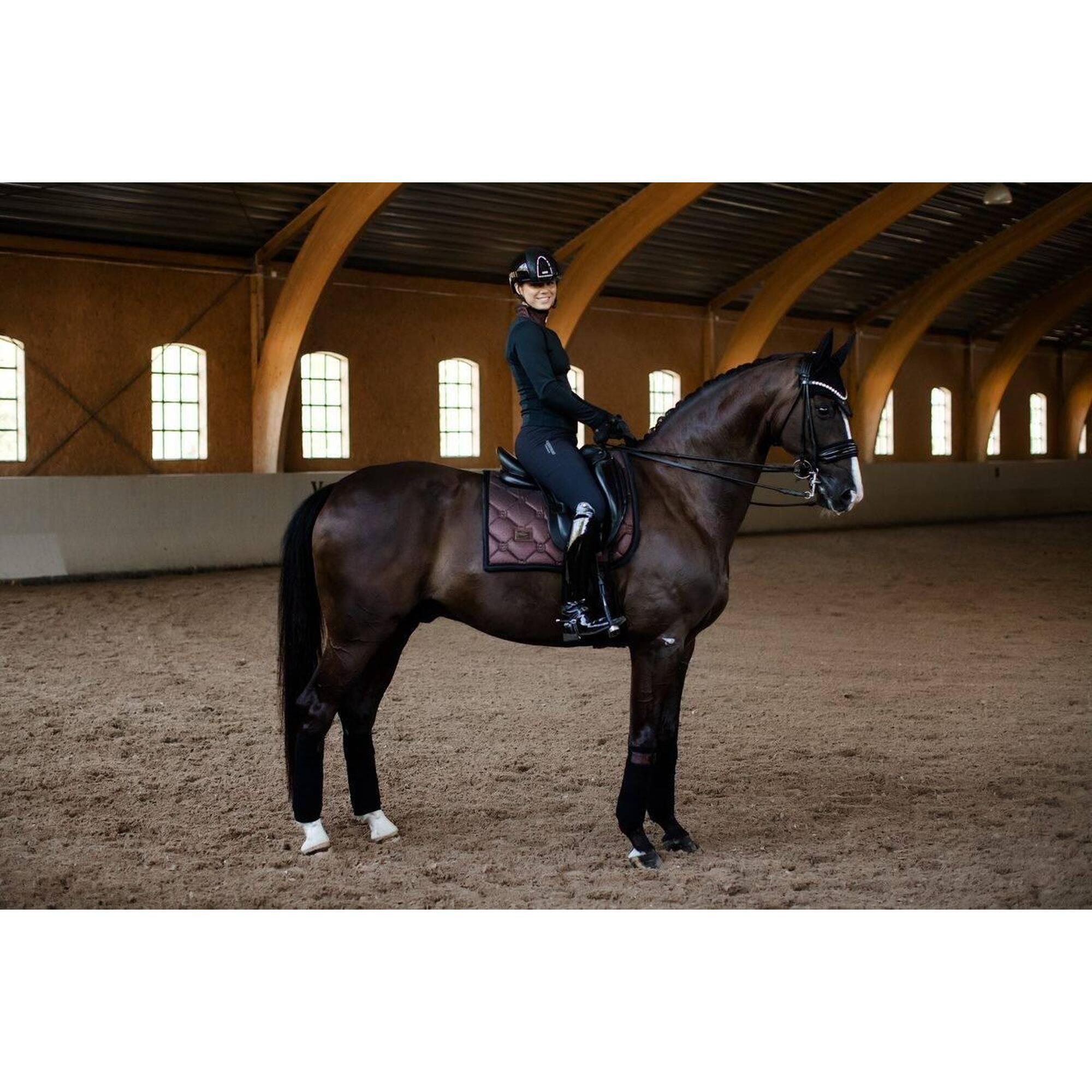 Equestrian Stockholm - Tapis De Selle Mahogany Glimmer - Equestrian Stockholm - Tapis De Selle - Marron - Decathlon