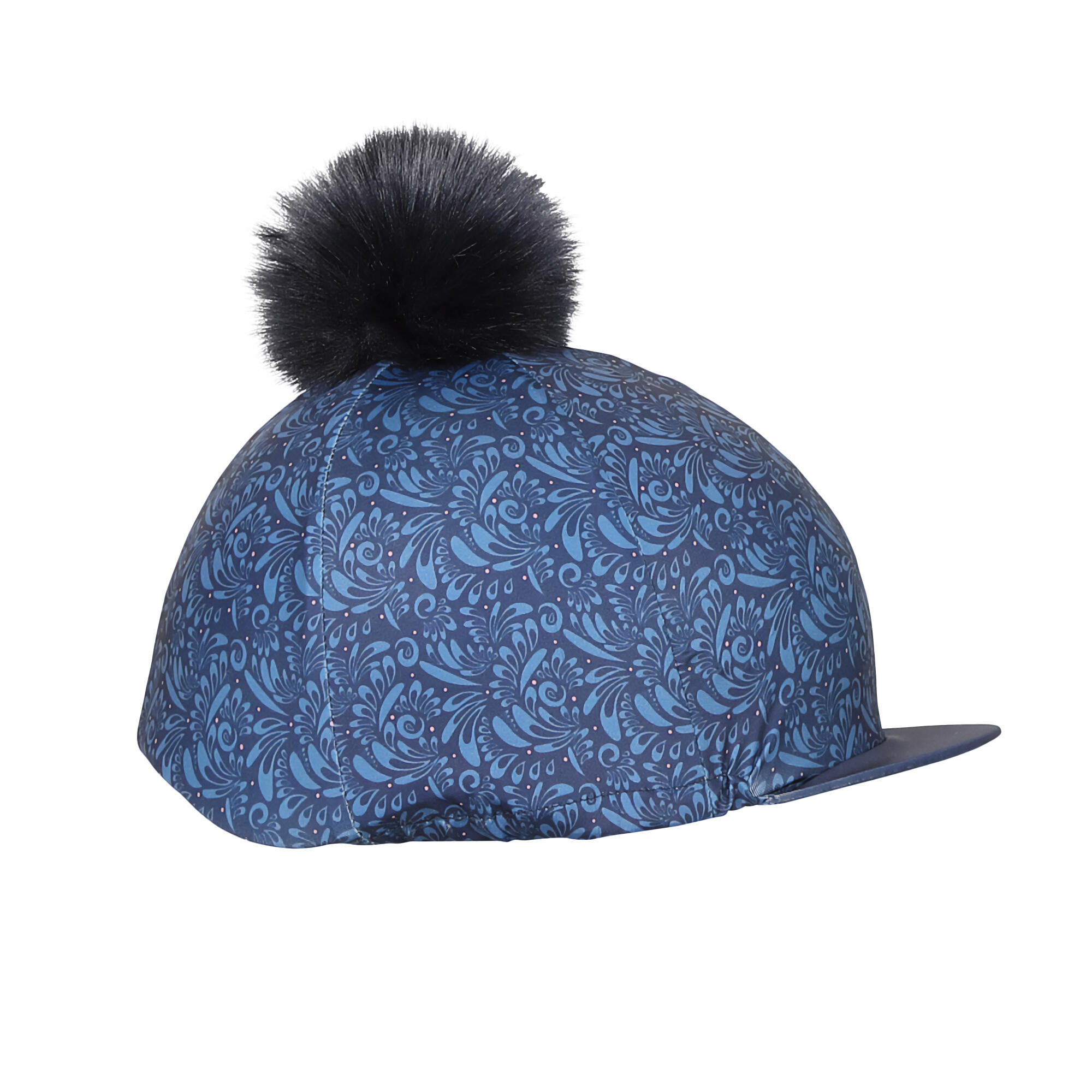 Donna Paisley Copri Cappello Aubrion Hyde Park Blu Navy 3/3