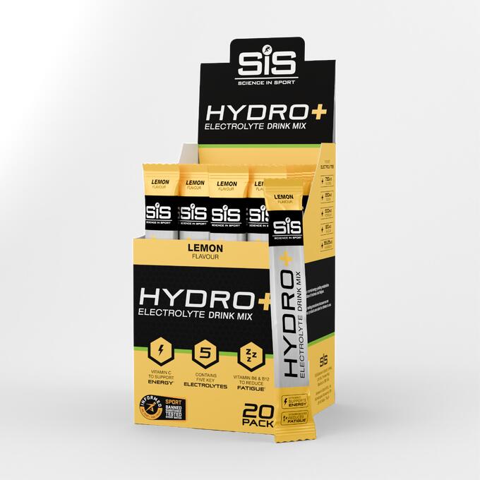 SCIENCE IN SPORT HYDRO+ Electrolytes Powder Sachets | Lemon | 20 Pack