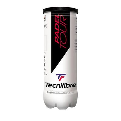 3 balls tecnifibre padel tour canister