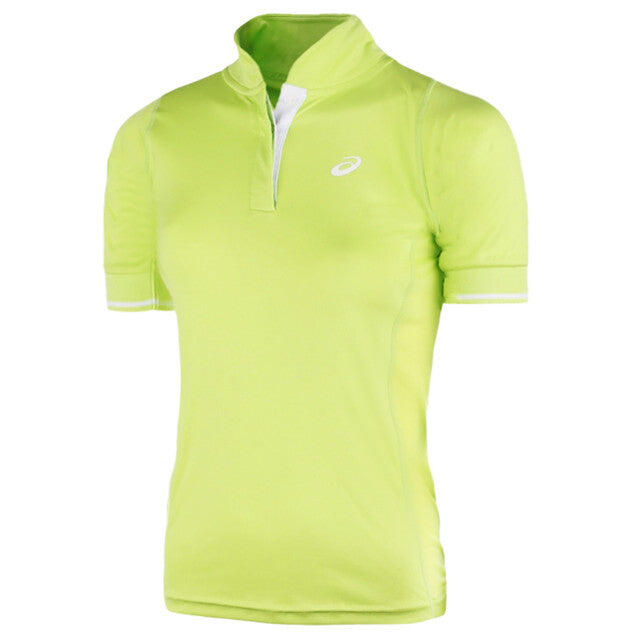 Asics Motion Dry Break Womens Green Tennis Polo Shirt 1/1