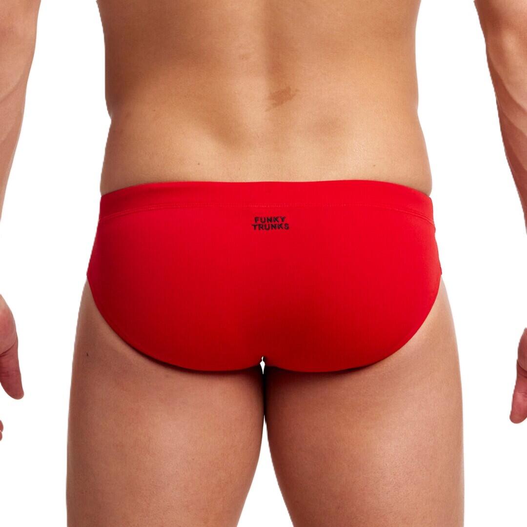 Kąpielówki męskie slipy na basen treningowe Funky Trunks Still Red 3/4