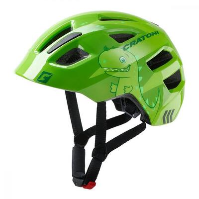 Cratoni kinderhelm maxster kid dino groen glans s/m 51 tot 56 cm