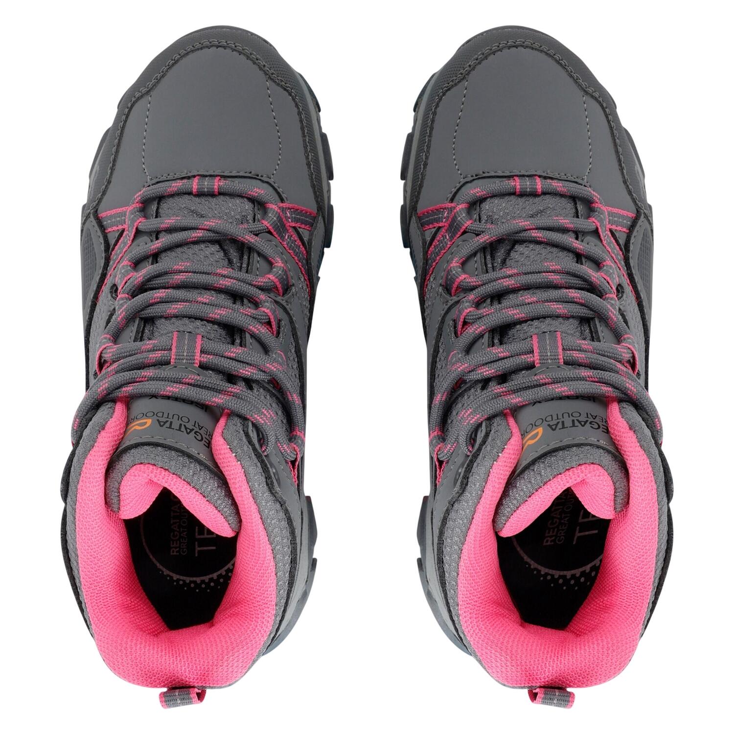 REGATTA Kinder/Kinder Holcombe III Wandelschoenen (Staal/Tulp)
