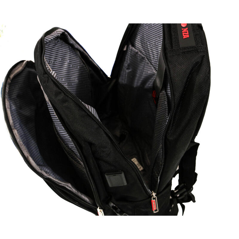 Rucsac Smiley, Lamonza, 47x34x18 cm, negru
