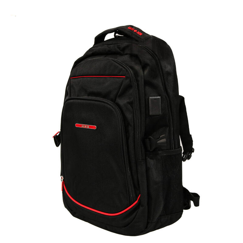Rucsac Smiley, Lamonza, 47x34x18 cm, negru