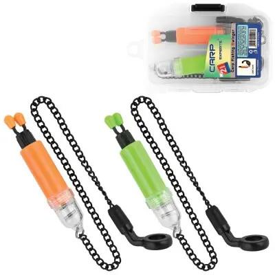 Hanger/swinger cu lant, cu iluminare, 2 buc/set, 2 culori, verde/portocaliu 2/4