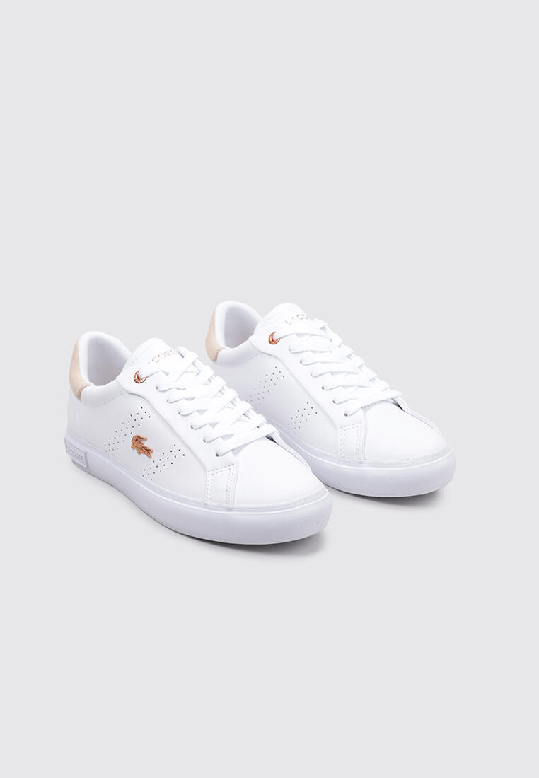 Chaussure de randonnée Baskets Femme Lacoste POWERCOURT 2.0  Blan 2/5
