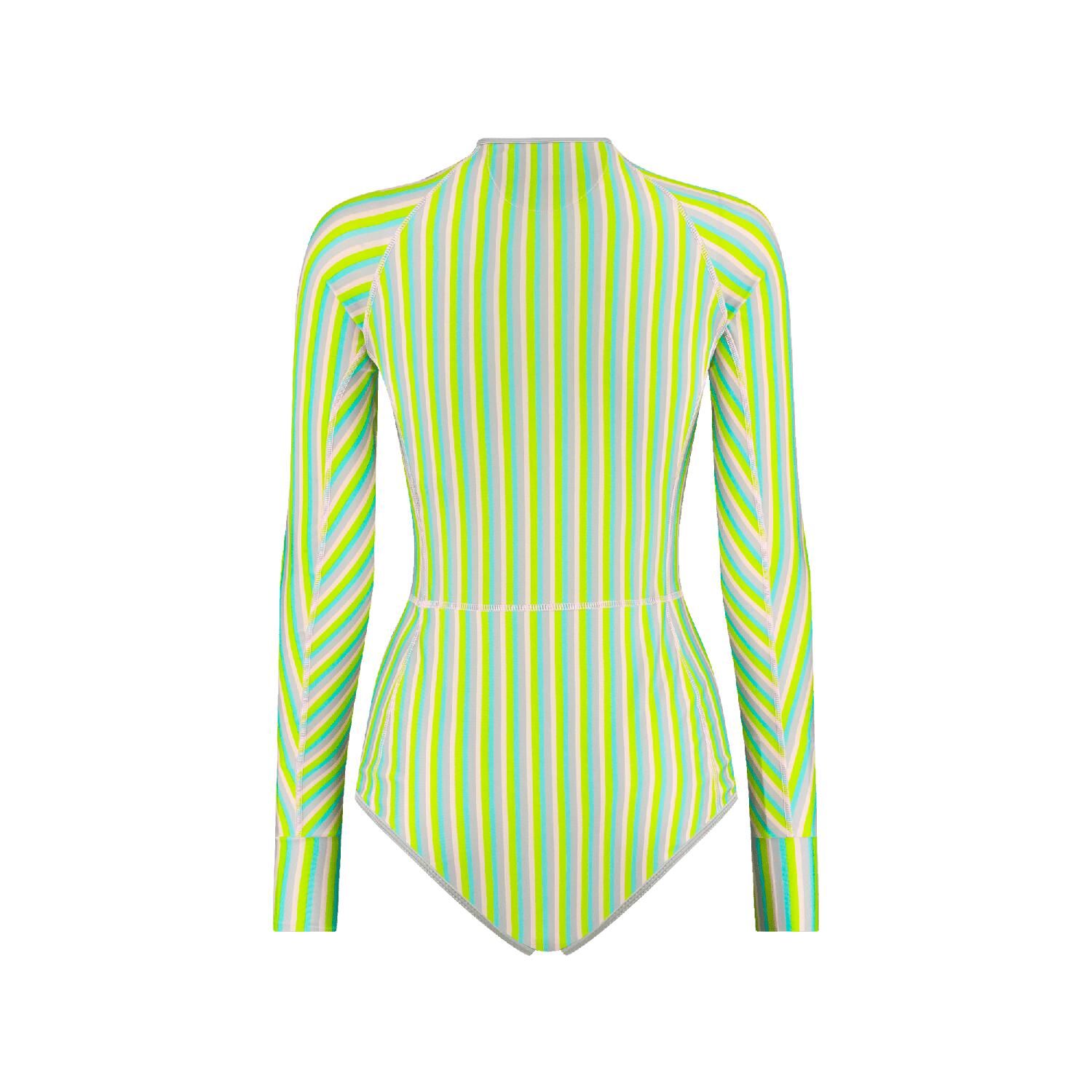 Maillot Premium 1 Pièce Manches Longues Anti-UV Surf Femme - Multicolore 2/7