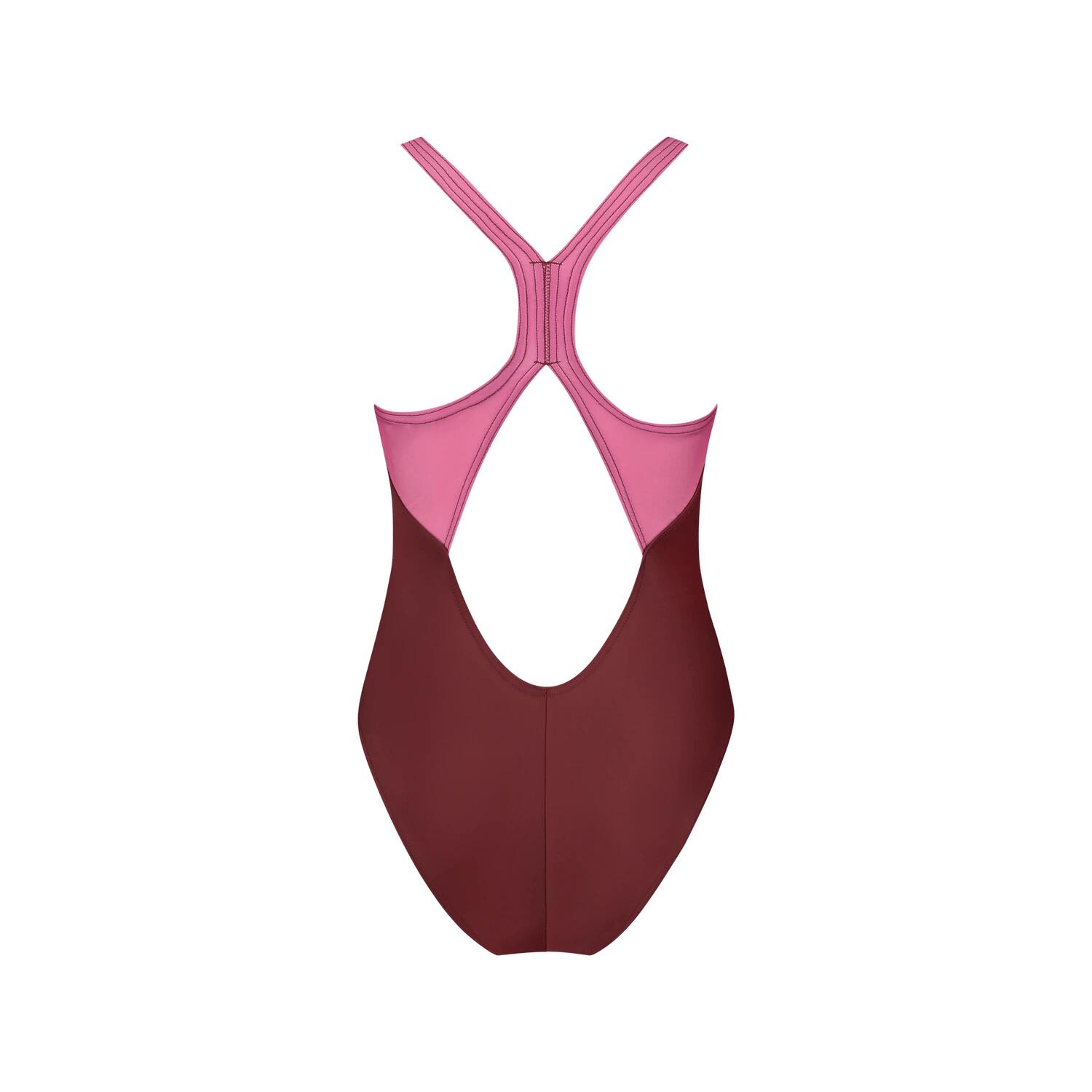 De bain à dos nageur pour femme pour la natation, le surf, kitesurf - rose/rouge 2/7