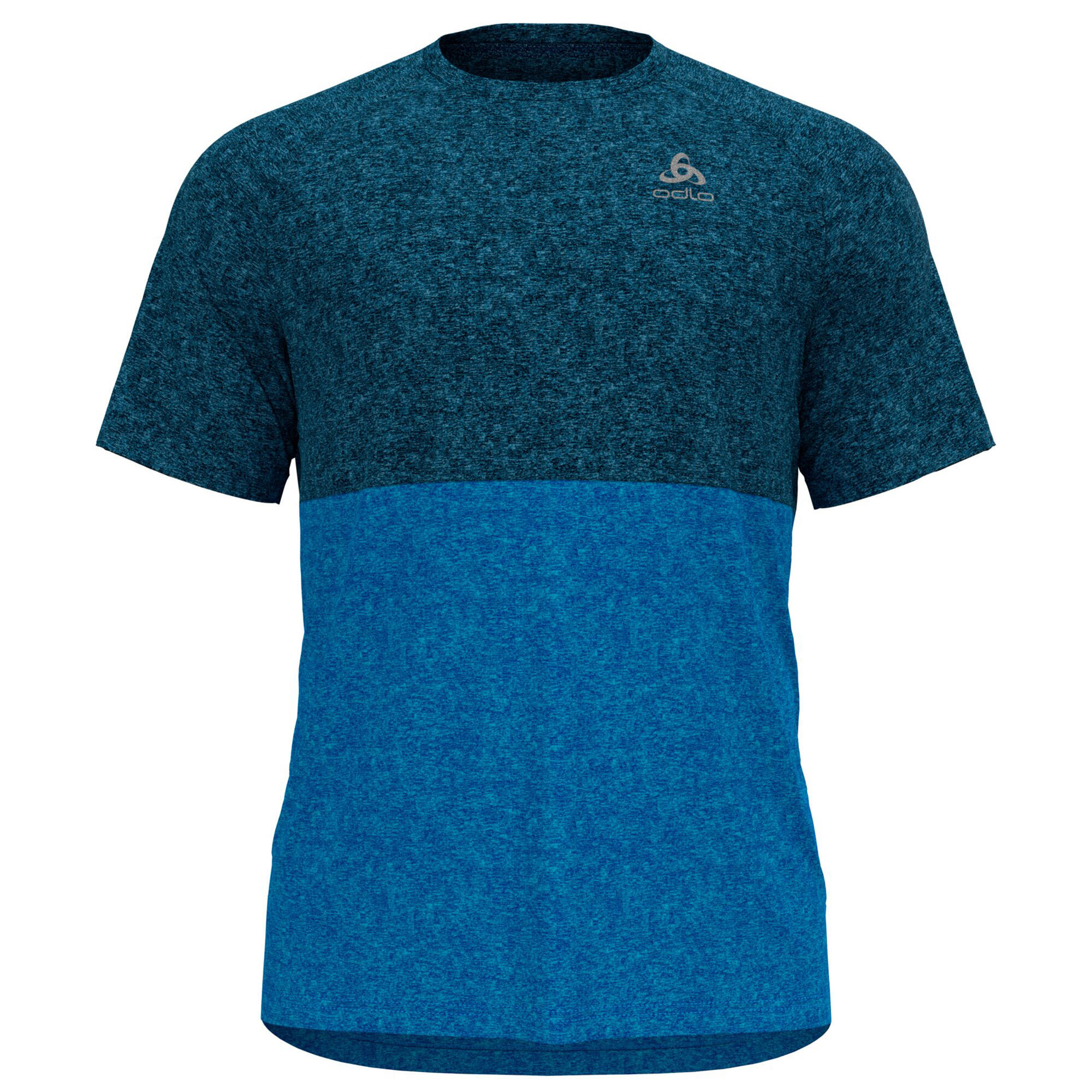 Odlo Men´s T-shirt crew neck s/s RIDE EASY blue wing teal melange indigo bunt... 3/4