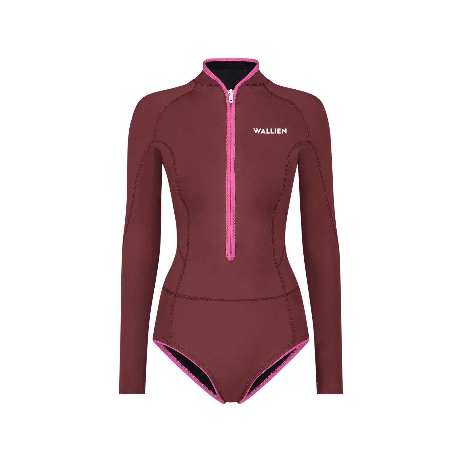 WALLIEN Premium shorty dames wetsuit voor Surfen Kiten Zwemmen Snorkelen in Yulex - Rood