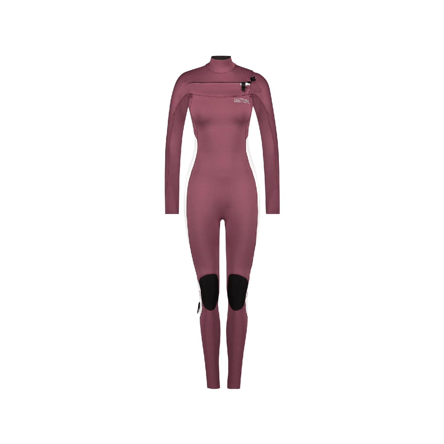 WALLIEN Premium 4/3 mm high performance wetsuit voor dames Surfen Kitesurfen - Rood