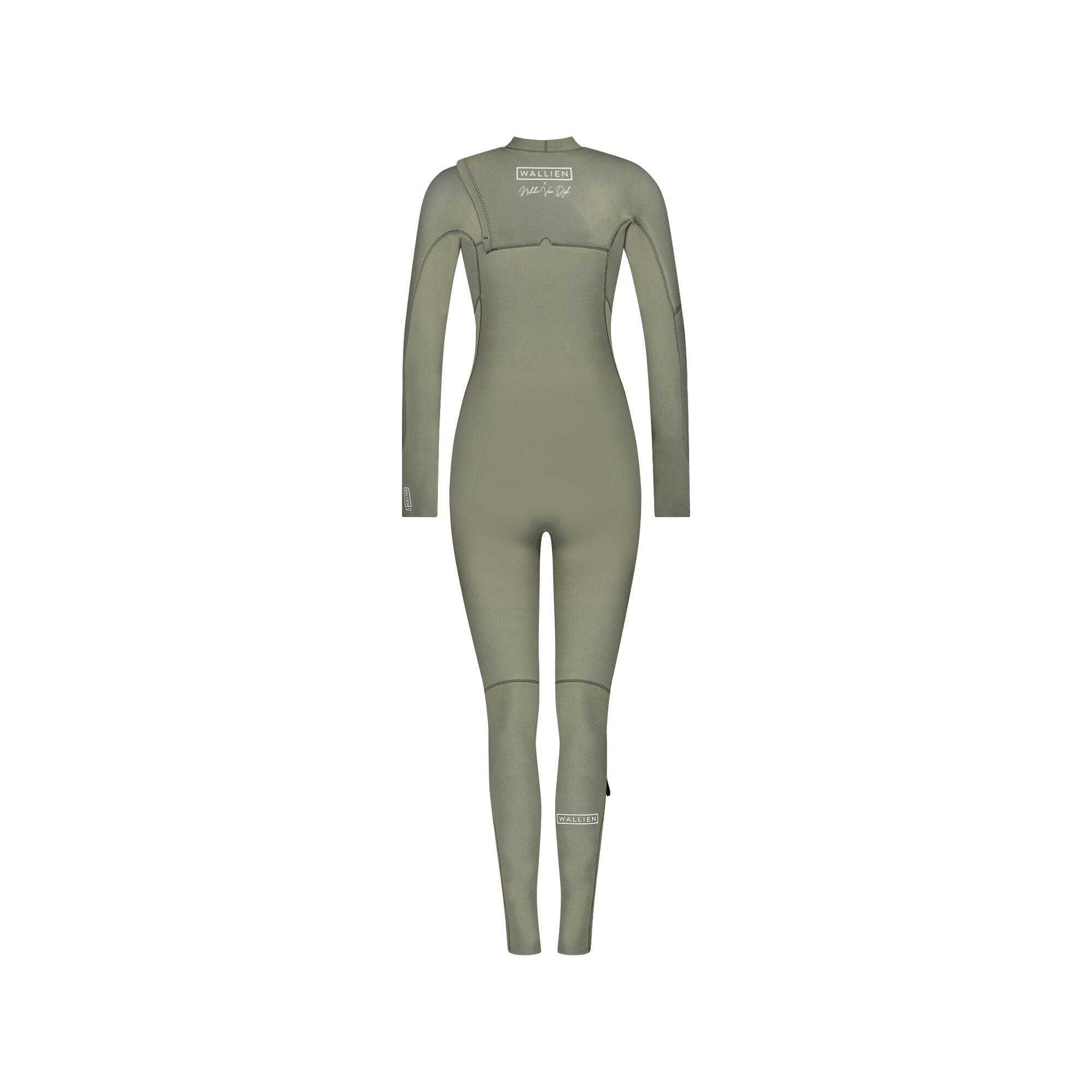 Premium 3/2 mm high performance wetsuit voor dames Surfen Kitesurfen - Beige 2/7