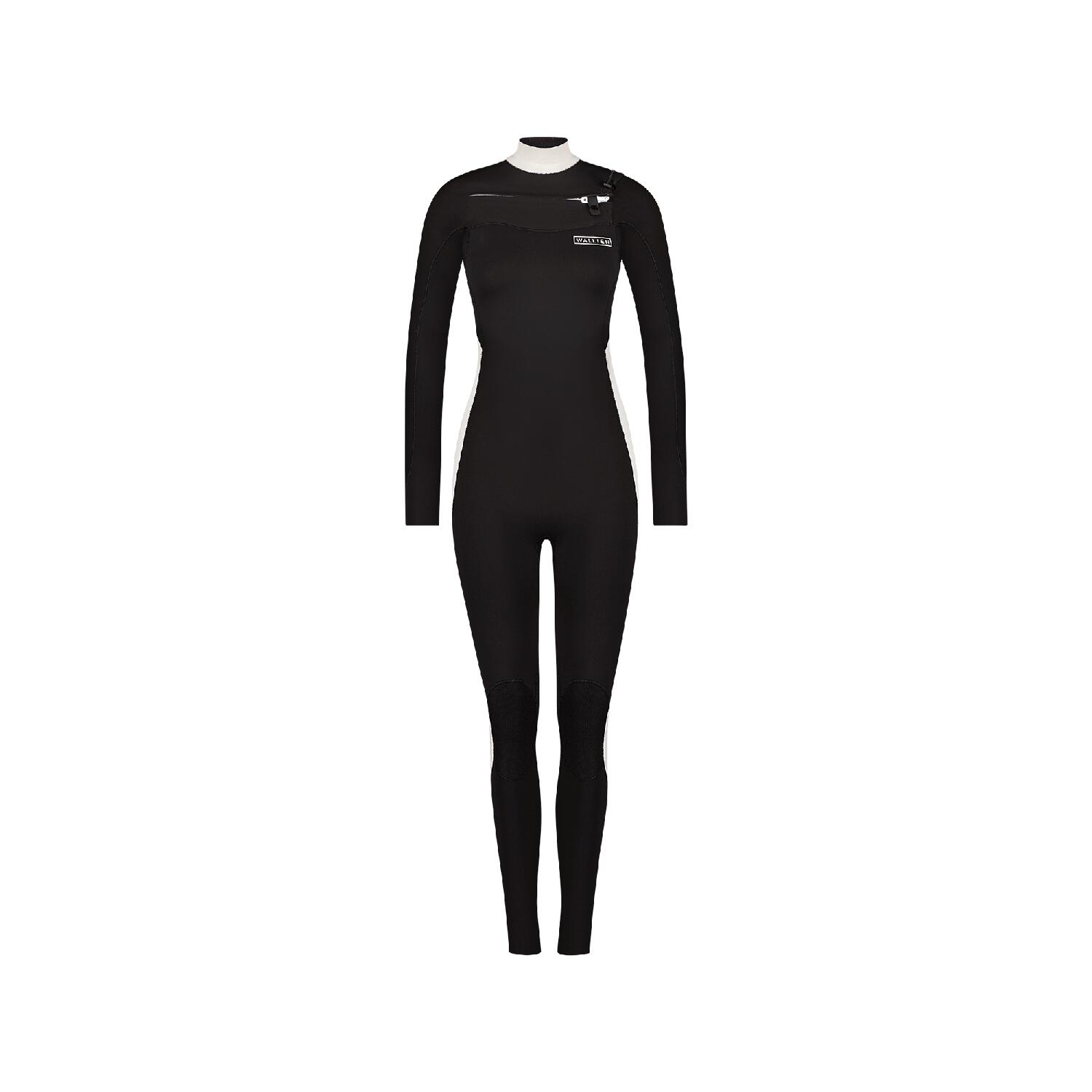WALLIEN Premium 3/2 mm high performance wetsuit voor dames Surfen Kitesurfen - Zwart