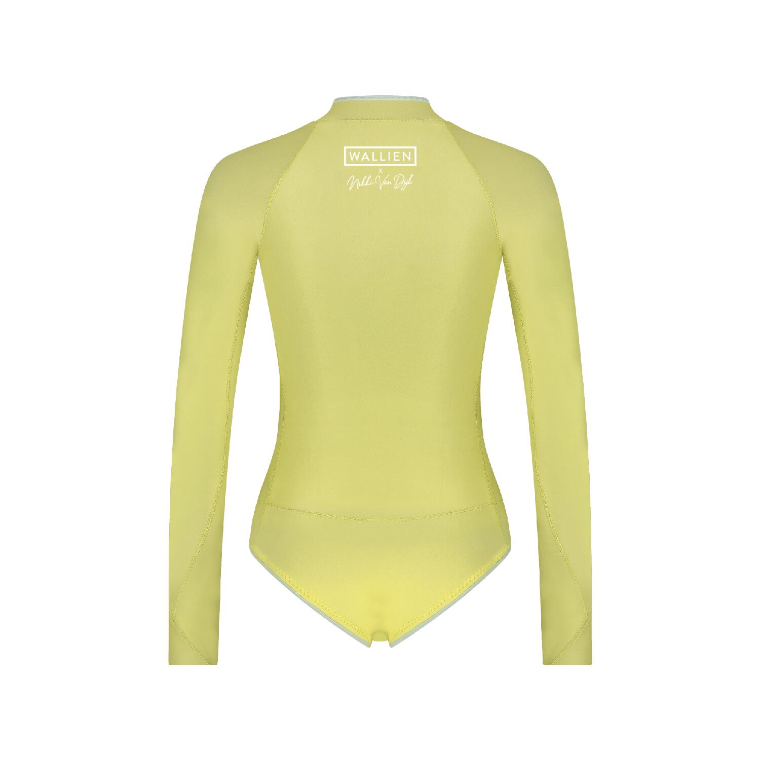 Premium 1.5 mm shorty dames wetsuit voor Surfen Kiten Zwemmen - Geel 2/7