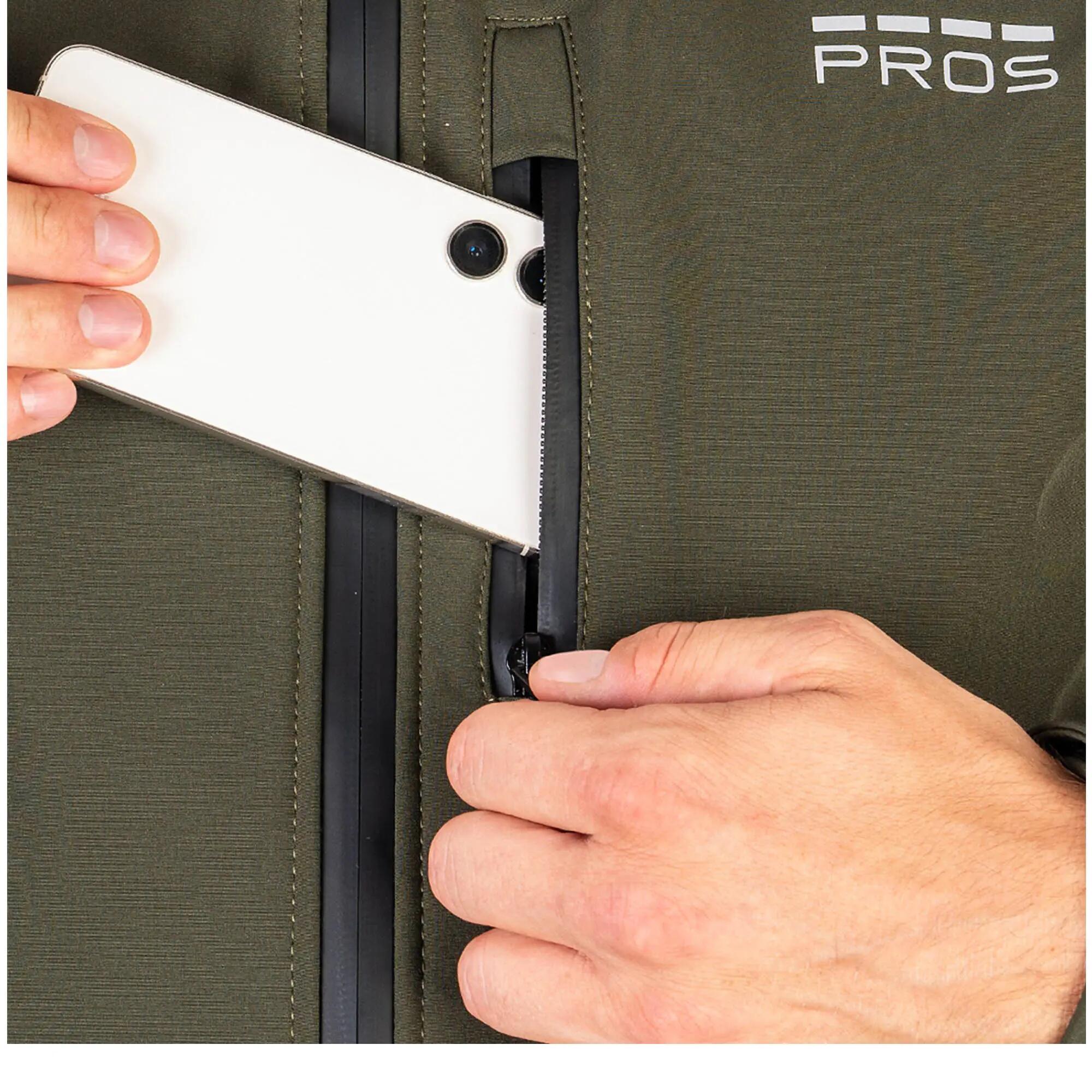 Kurtka Przeciwdeszczowe Wodoodporna Wędkarska Pros 729 Softshell Khaki 6/7