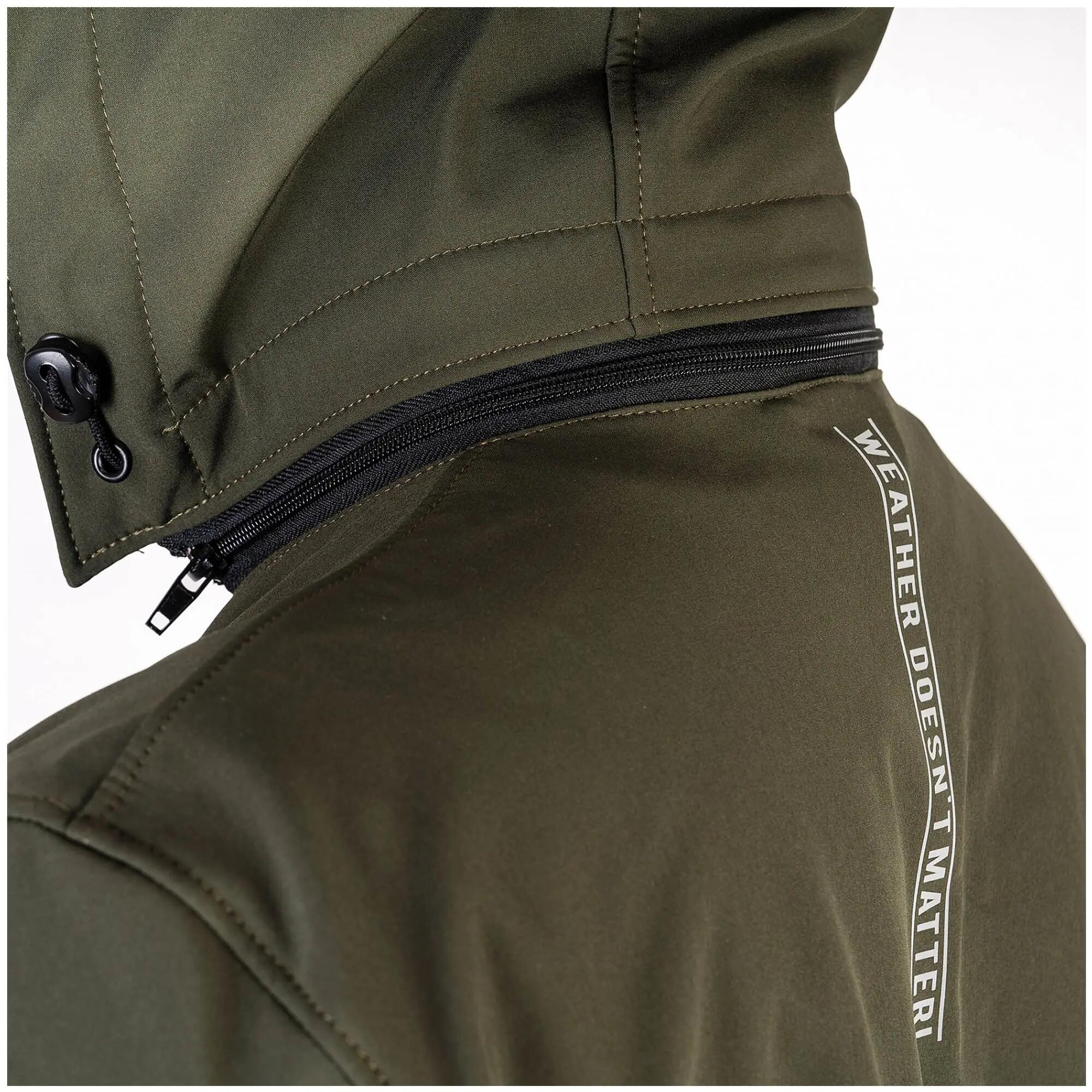 Kurtka Przeciwdeszczowe Wodoodporna Wędkarska Pros 729 Softshell Khaki 7/7