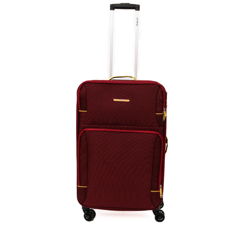 Troler Lime, Lamonza, 70x41x25 cm, 2.9 kg, expandabil 30%, rosu / galben