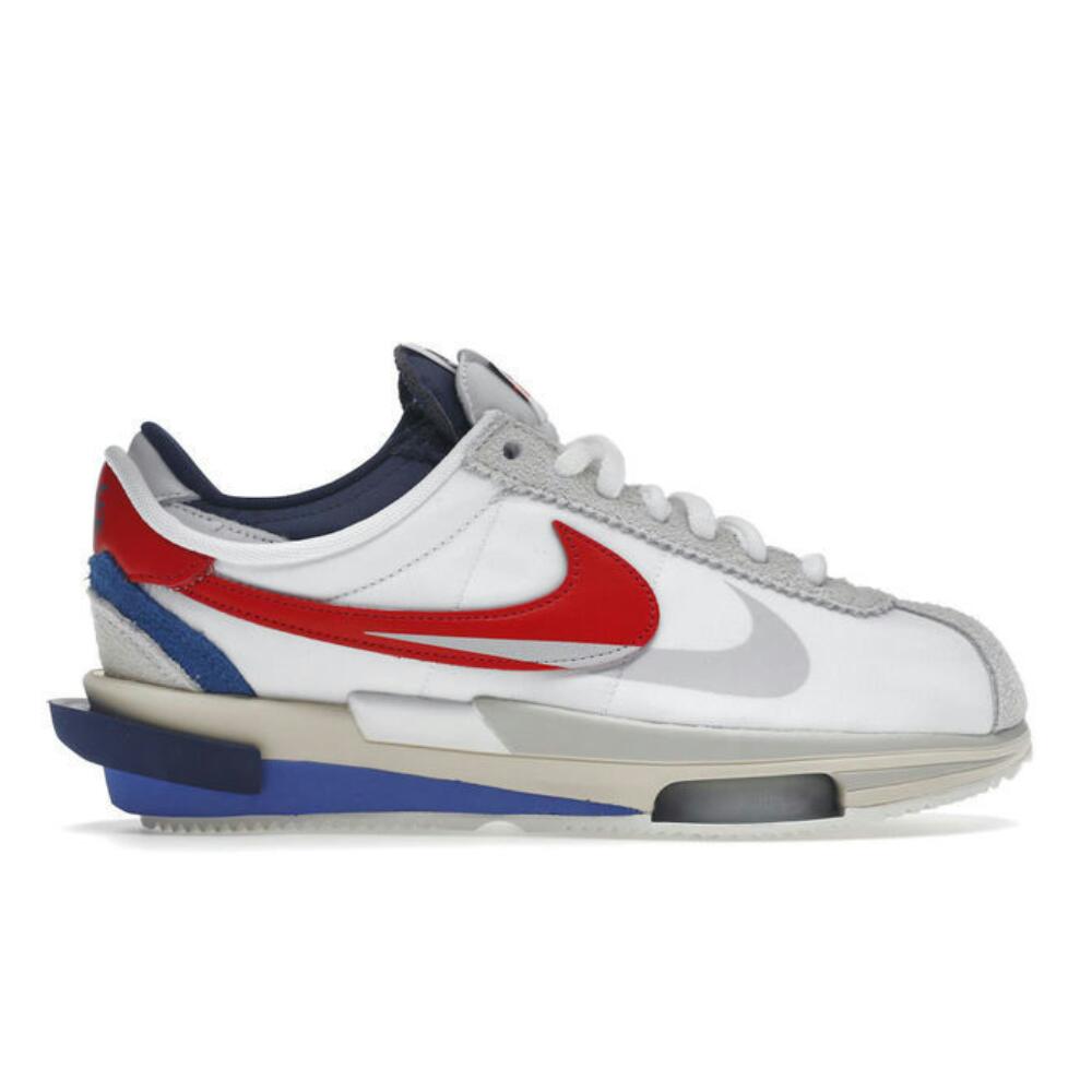 Reconditionné - Nike Cortez 4.0 Sacai White University Red Blue - Excellent 1/3