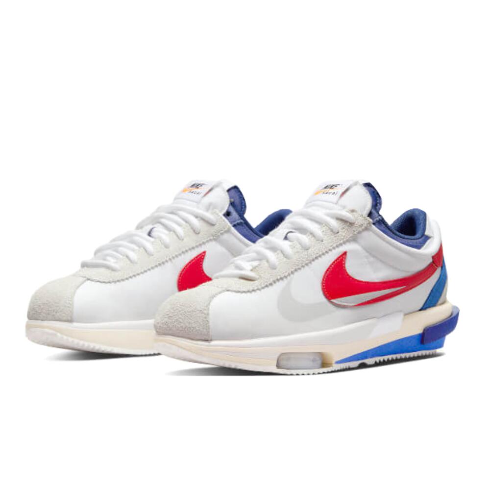 Reconditionné - Nike Cortez 4.0 Sacai White University Red Blue - Excellent 2/3
