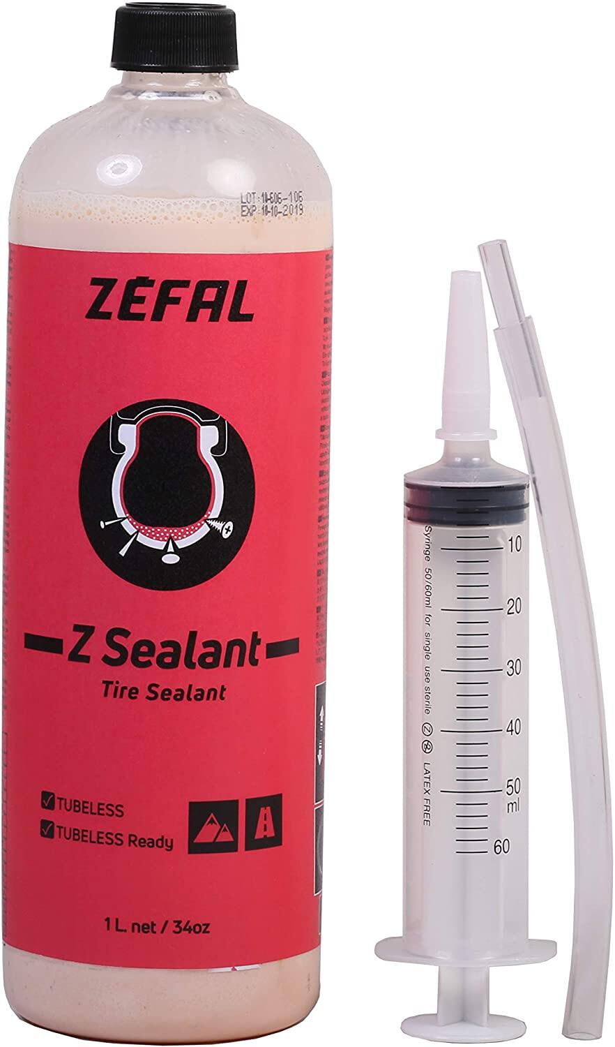 ZEFAL Fluido sigillante Z-puncture tubeless con siringa e tubo flessibile 1l Zefal