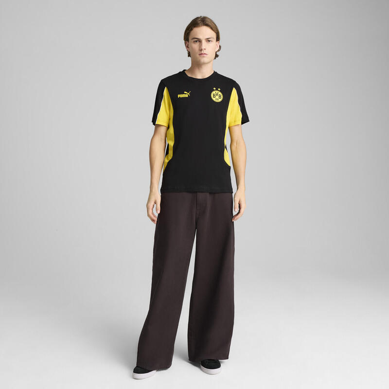 Tricou bărbați Borussia Dortmund Ftblarchive Negru PUMA