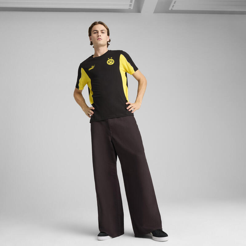 Tricou bărbați Borussia Dortmund Ftblarchive Negru PUMA