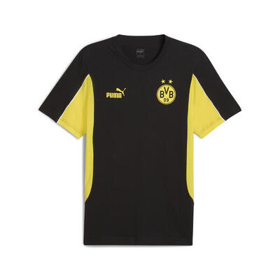 T-shirt Borussia Dortmund ftblARCHIVE da uomo PUMA Black Faster Yellow