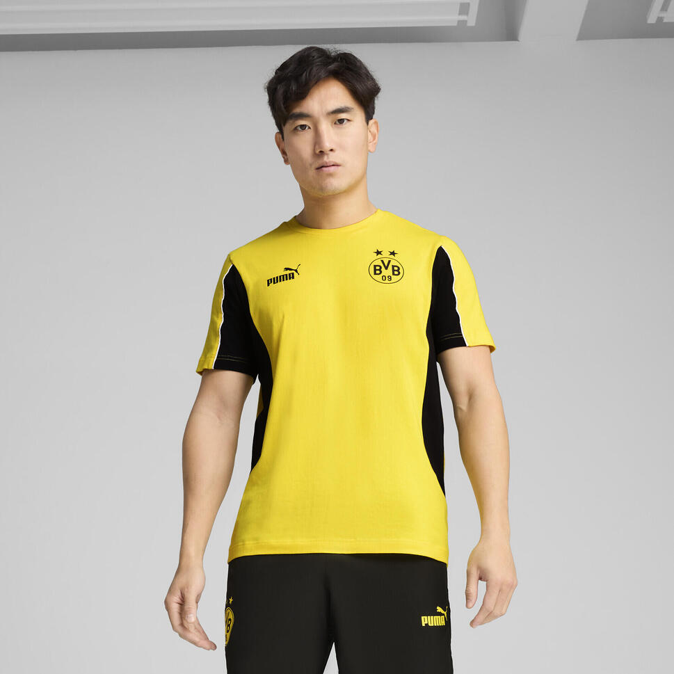 Męska koszulka Borussia Dortmund ftblARCHIVE PUMA Faster Yellow Black