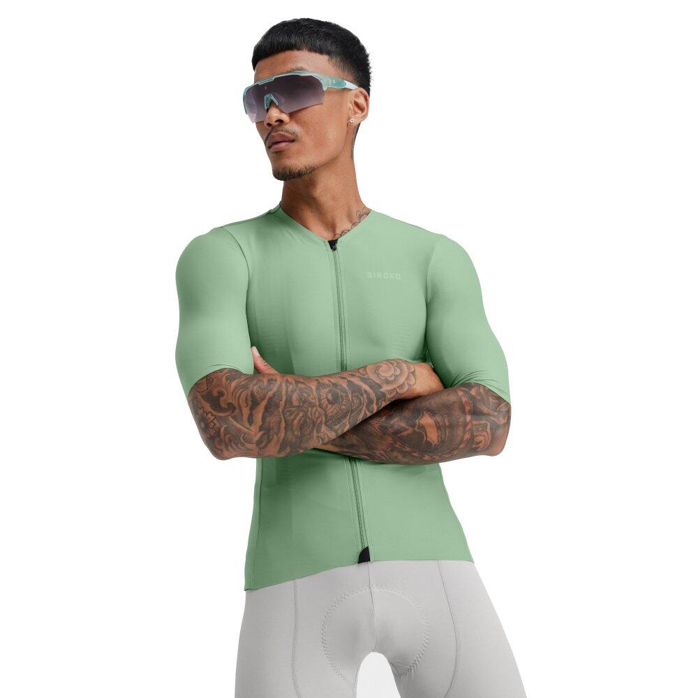 SIROKO Herren Radsport ultraleichtes radtrikot für SRX Stage Olivgrün