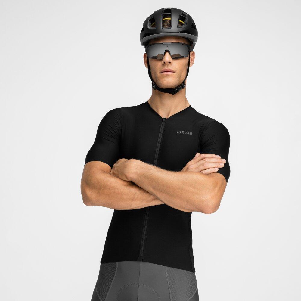 Maglia da ciclismo ultraleggera da uomo SRX HighTech Nero