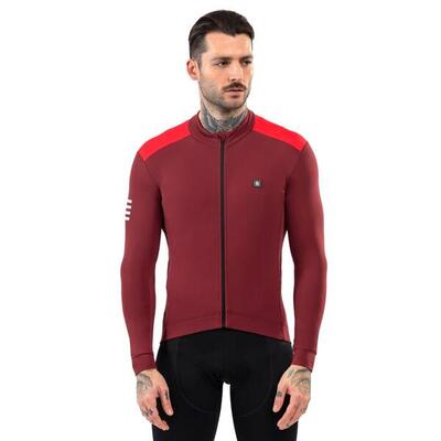 Heren wielrennen thermisch wielershirt srx m4 echelon bordeaux