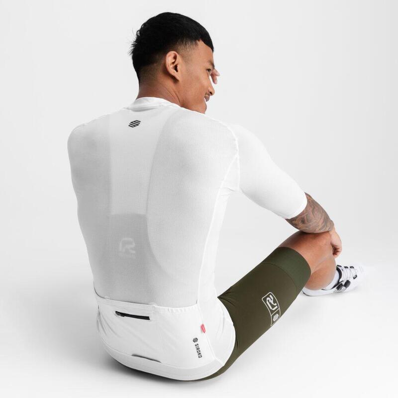 Camisola ultraleve de ciclismo homem M3 Blanche Branco