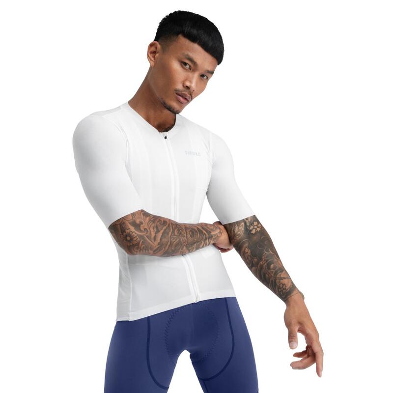 Pánský ultralehký cyklistický dres SRX Ardiden Bílá