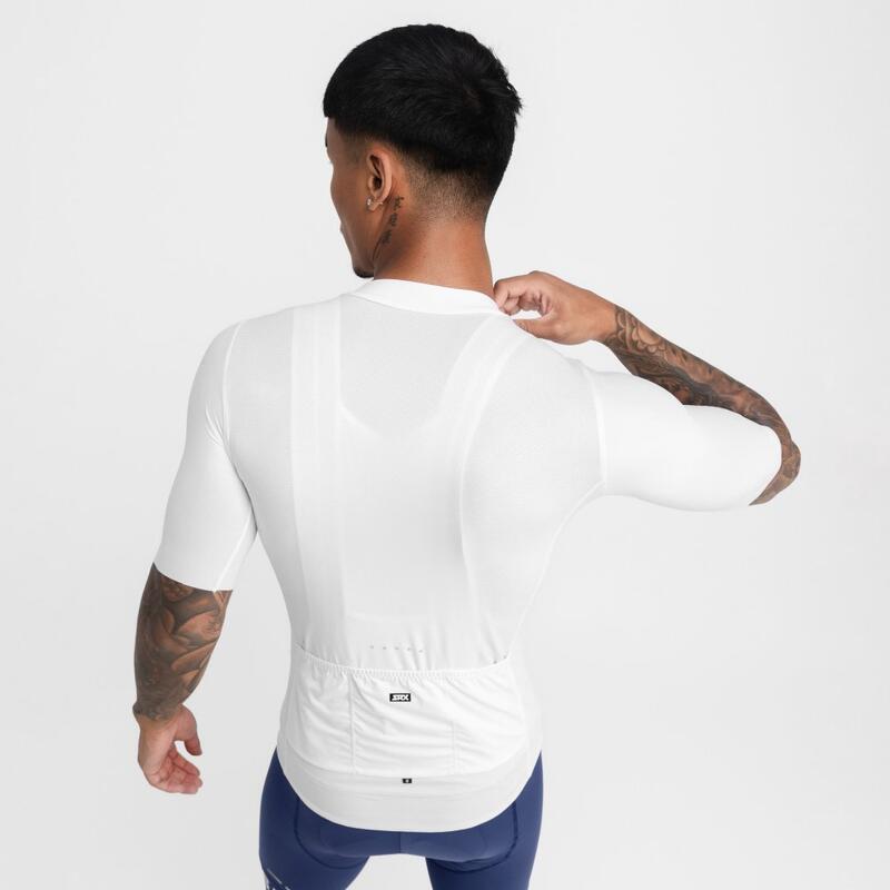 Maillot vélo ultraléger homme Cyclisme SRX Ardiden Blanc