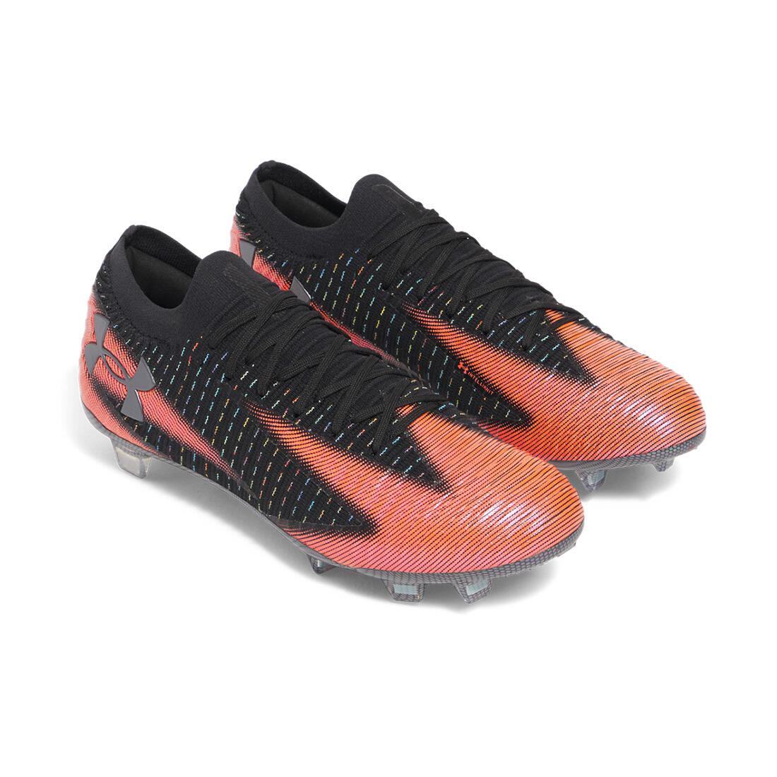 Scarpe da calcio UA Shadow Elite 3 FG Arancione e Nero Under Armour 5/5