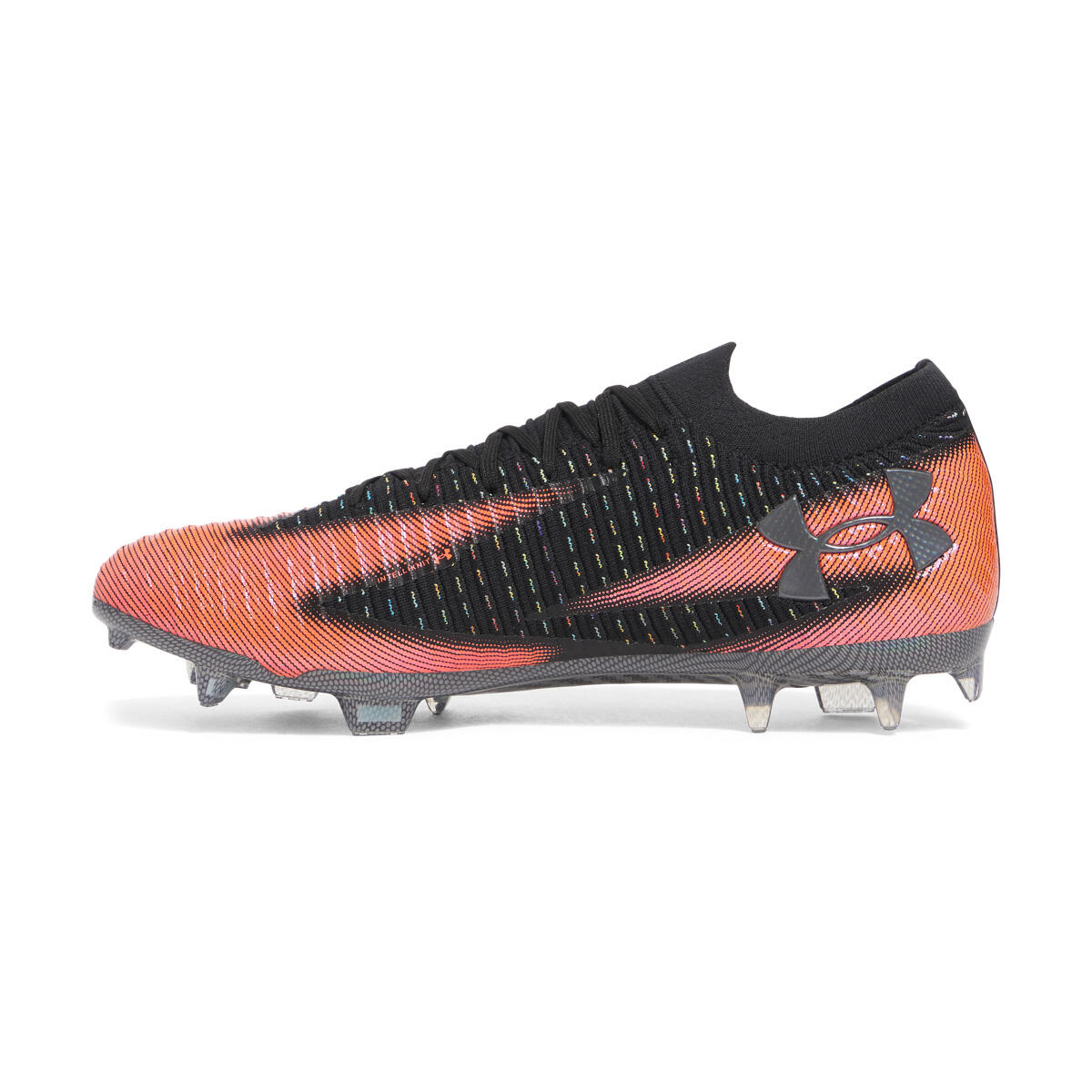 Scarpe da calcio UA Shadow Elite 3 FG Arancione e Nero Under Armour 3/5