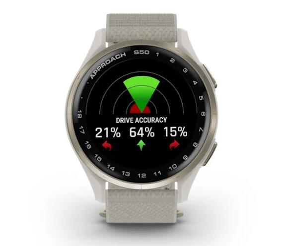 Garmin Approach S50, montre intelligente pour le golf, ivoire 2/4
