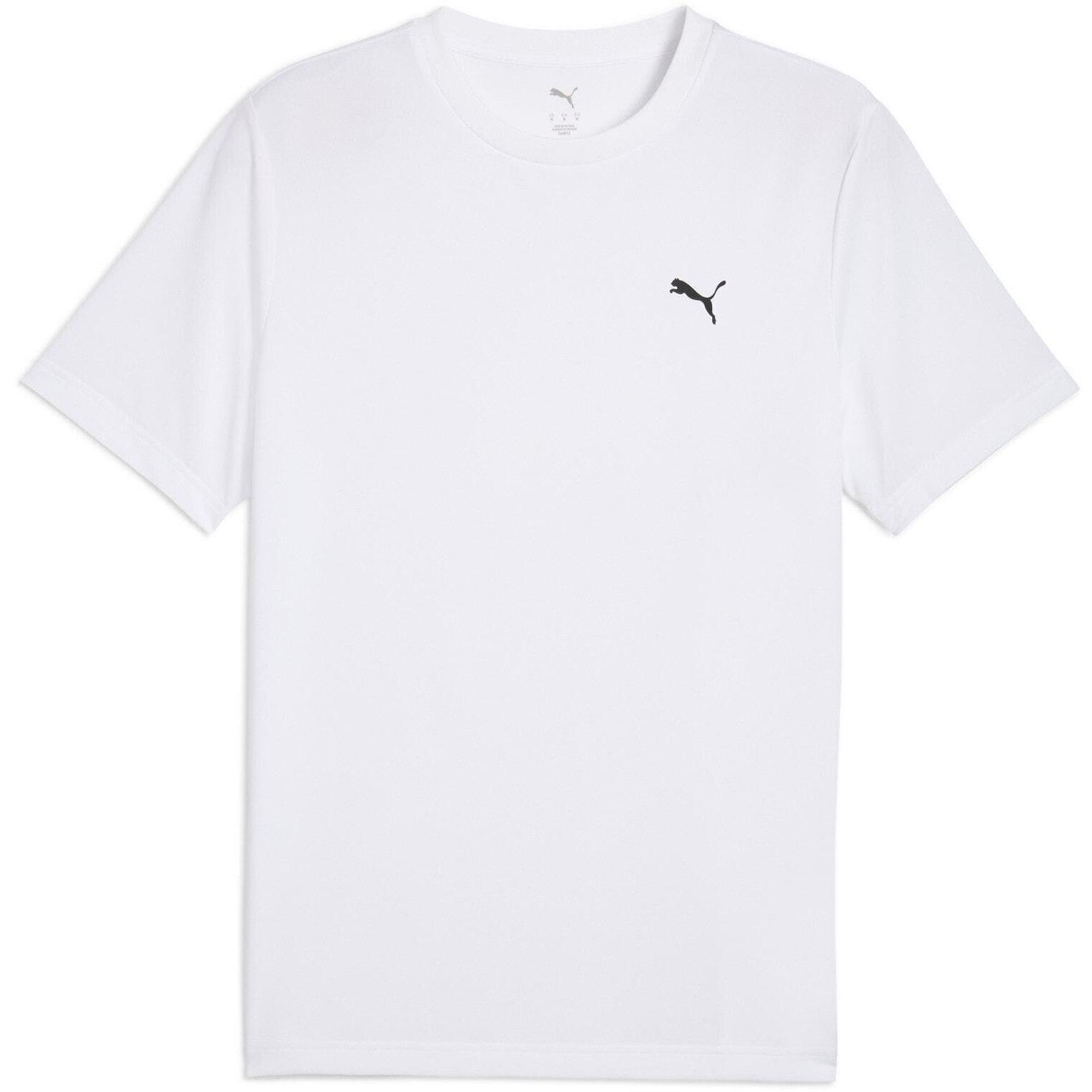 T-shirt Puma Ess Small Logo Poly Tee, Blanc, Hommes 4/5